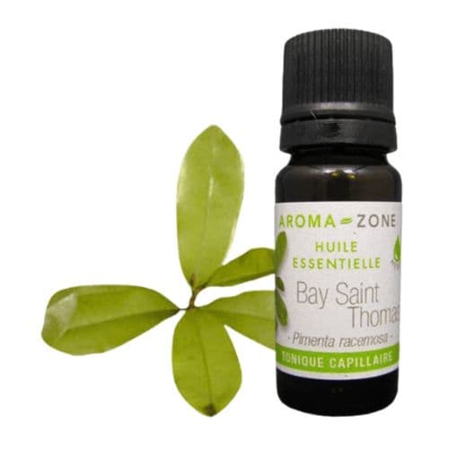 Huile Essentielle de Bay Saint Thomas, AROME-ZONE Énergie pour Corps &amp; Cheveux, 05ml et 10ml