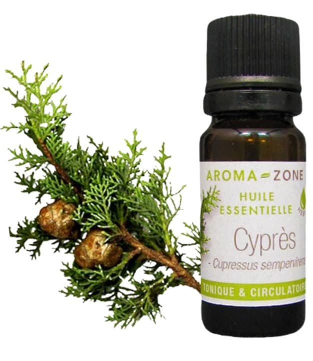 Huile Essentielle de Cyprès Vert BIO AROMA-ZONE Pour Circulation, Respiration &amp; équilibre émotionnel