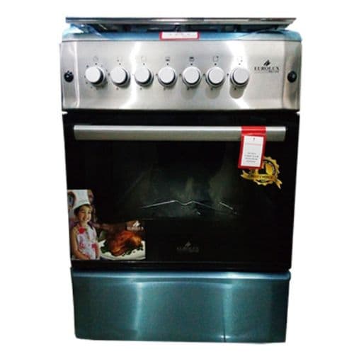 Cuisinière EUROLUX trendy 1 plaque, 4 bruleurs, 60X60cm inox, garantie 6mois