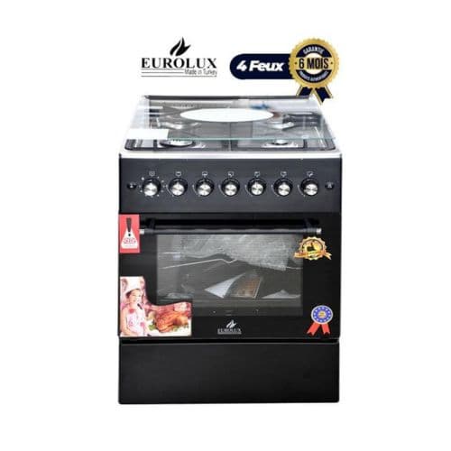 Cuisinière EUROLUX trendy, 4 bruleurs, 60X60cm, garantie 6mois